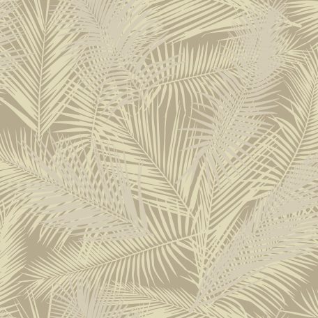 Ugepa EDEN J98207 Natur Trópusi fénylő és csillogó pálmalevelek krém bézs arany rézszín tapéta