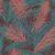 Ugepa EDEN J98210 Natur Trópusi fénylő és csillogó pálmalevelek türkiz barna/vörösesbarna korall tapéta