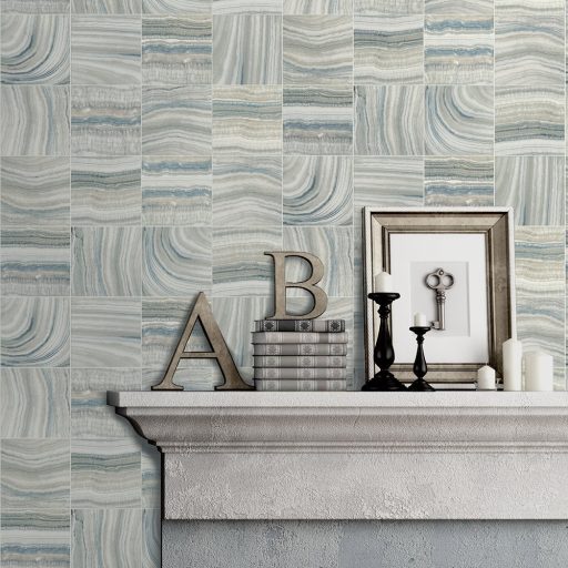 Ugepa Reflets L32801 Natur csempeminta krém bézs szürke kék tapéta