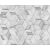 Ugepa Hexagone L59209  geometrikus 3D szürke fehér tapéta