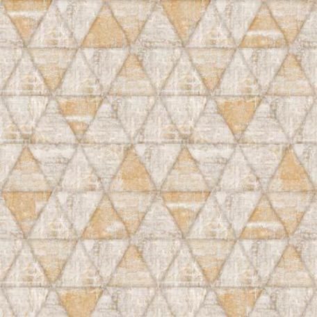 Ugepa Hexagone L61708 hatszöget formáló háromszögek bézs barna sárga tapéta