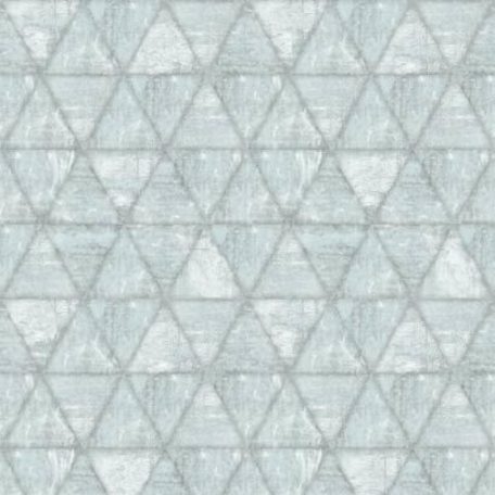 Ugepa Hexagone L61709  hatszöget formáló háromszögek szürke szürkéskék ezüst tapéta