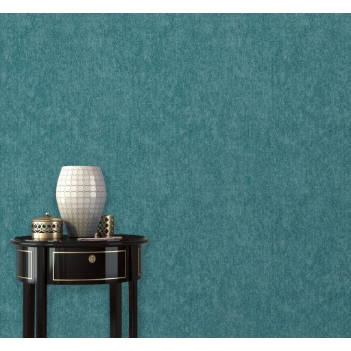 Ugepa Reflets L75301 Egyszínú strukturált zöldeskék enyhe csillogás tapéta