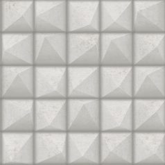  Ugepa Reflets L78609 Geometrikus 3D térbeli elemek fehér szürke árnyalatok tapéta