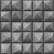 Ugepa Reflets L78619 Geometrikus 3D térbeli elemek sötétszürke fekete ezüst tapéta