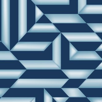   Ugepa Galactik L85801 Geometrikus design 3D világos és sötétkék ezüst fényes mintafelület tapéta