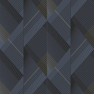   Ugepa Galactik L96701 Geometrikus grafikus 3D fehér kék barna arany tapéta