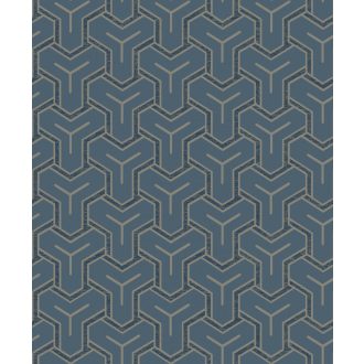   Ugepa ONYX M26201 Geometrikus Grafikus Absztrakt minta kék barna fekete tapéta