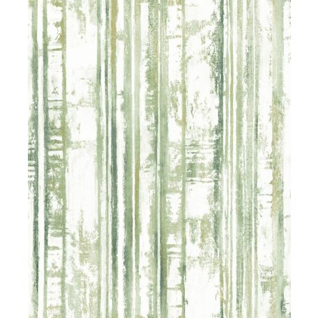 Ugepa EDEN M29604 Natur akvarell kopott famintázat csíkos megjenítésben zöld árnyalatok sárgászöld fehér enyhe fény tapéta