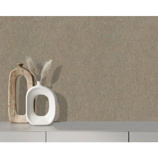Ugepa EDEN M29908 Egyszínű strukturált barna/szürkésbarna finom csillogás tapéta
