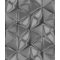 Ugepa ONYX M34909 Geometrikus Grafikus 3D hatszöget formáló háromszögek szürke antracit ezüst tapéta