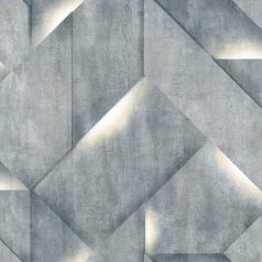   Ugepa ONYX M35201 Natur/Ipari design Geometrikus összeillesztett betonlapok kék szürke szürkéskék fehér tapéta