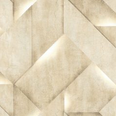   Ugepa ONYX M35207 Natur/Ipari design Geometrikus összeillesztett betonlapok krém bézs barna fehérezüst tapéta