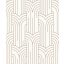 Modern Art Deco grafikus minta törtfehér és arany/bézsarany tónus tapéta fémes fénylő mintarajzolat tapéta