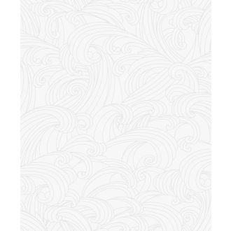   Anyagában mintás design díszítőminta fehér és fehérezüst tónus fénylő mintarajzolat tapéta