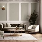 Elképesztő megjelenésű és csillogású texturált textilminta szürke és ezüstszürke tónus csillogó ezüst szemcsék tapéta