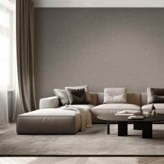   Elképesztő megjelenésű és csillogású texturált textilminta szürke szürkésbarna és ezüstszürke tónus csillogó szemcsék tapéta