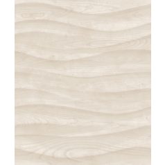   Természetes fa textúra hullámmintába rendezve krém krémszürke szürke és szürkésbézs tónus tapéta