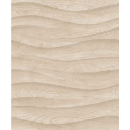 Természetes fa textúra hullámmintába rendezve bézs és barna tónus tapéta