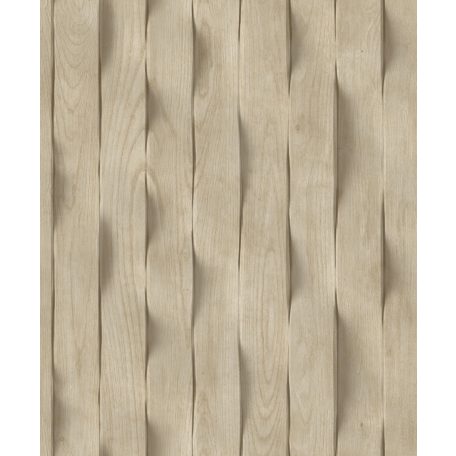 Texturált fa/deszka/palánk mintázat háromdimenziós megjelenésben barna és sötétbarna tónus tapéta