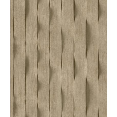 Texturált fa/deszka/palánk mintázat háromdimenziós megjelenésben barna szürkésbarna és sötétbarna tónus tapéta