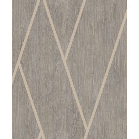 Váltakozó elnyújtott téglalapok geometriai mintája fa textúra háttéren szürke szürkésbarna és fényes barna tónus tapéta