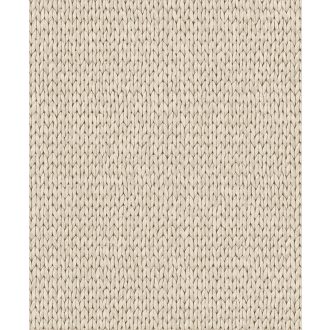   Természetes háromdimenziós fonat mintázat bézs szürkésbézs és sötétbarna/antracit tónus tapéta