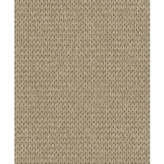   Természetes háromdimenziós fonat mintázat barna szürkésbarna és sötétbarna/antracit tónus tapéta