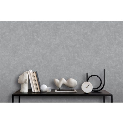 Páratlanul szép finoman kidolgozott beton/vakolat minta szürke és sötétszürke tónus tapéta