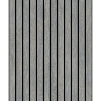   A megtévesztés művésze! Texturált fa dekorpanel minta szürke/sötétszürke szürkéskék és fekete tónus tapéta