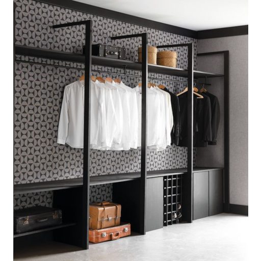 TAM TAM Natur dekoratív csempeminta szürke faszén csillogó fémes arany tapéta