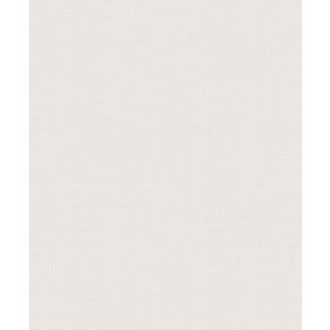   Természetes egyszinű strukturált vászonminta törtfehér tónus tapéta