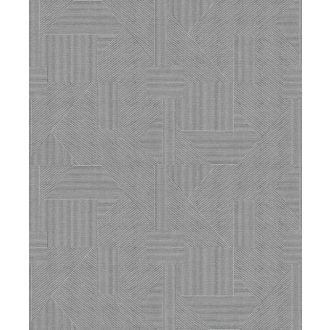   Pontszerű elemekből követő vonalakkal kialakított geometriai design elegáns szürke ezüstszürke és szürkésbarna tónus finom fény tapéta