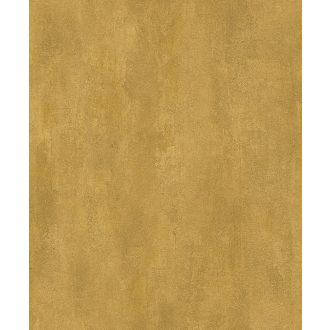   Finoman strukturált beton/vakolat/ minta aranysárga/arany tónus fémes részletek tapéta