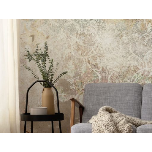 Felsejlő történelmi minta a régmúlt időkből krém bézs szürke barna zöld kék és antik rózsaszín tónusok falpanel/digitális nyomat