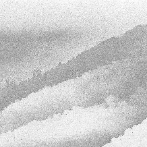 Fenséges sziklás hegyek reggeli ködben fehér ködfehér és szürke tónusok falpanel/digitális nyomat