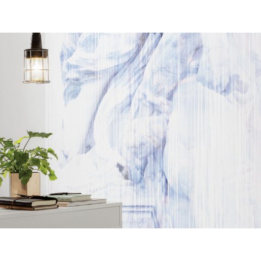 Ókori római márványszokrok ihlették - Absztrakt nonfiguratív minta fehér kék és rózsaszín tónusok falpanel/digitális nyomat