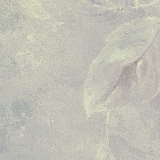 Nosztalgikus virágminta- Finom "fátyol" a falra tavirózsák és levelek képében törtfehér szürkéskék és lila falpanel/digitális nyomat