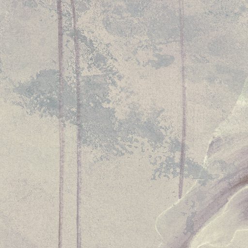 Nosztalgikus virágminta- Finom "fátyol" a falra tavirózsák és levelek képében törtfehér szürkéskék és lila falpanel/digitális nyomat