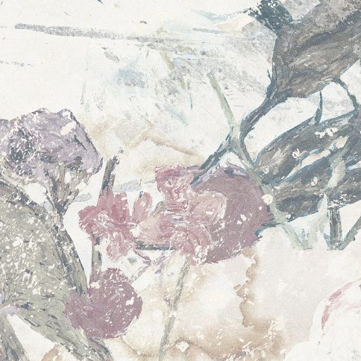 Nyári hangulatú romantikus virágcsokor réti füvekből és virágokból krémfehér zöld kék szürke és mályva tónusok falpanel/digitális nyomat