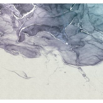   A tinta és a víz keveredésének lenyűgöző látványa törtfehér tintakék zöldeskék tónusok falpanel/digitális nyomat
