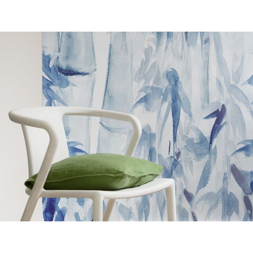 Cool Bamboo! Kék tónusú egzotikus bambusznádak keleti hangulatot varázsolnak fehér kék sötét tintakék falpanel/digitális nyomat