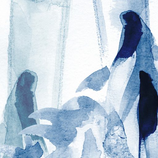 Cool Bamboo! Kék tónusú egzotikus bambusznádak keleti hangulatot varázsolnak fehér kék sötét tintakék falpanel/digitális nyomat