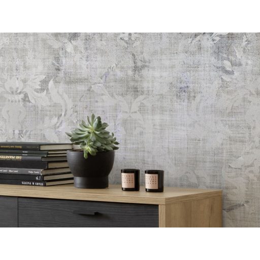 Nosztalgikus hangulatú díszítőminta - kollázs a régmúlt idők varázsával szürke szürkésbarna kék és lila tónusok falpanel/digitális nyomat