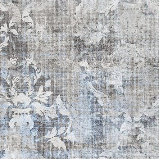 Nosztalgikus hangulatú díszítőminta - kollázs a régmúlt idők varázsával szürke szürkésbarna kék és lila tónusok falpanel/digitális nyomat