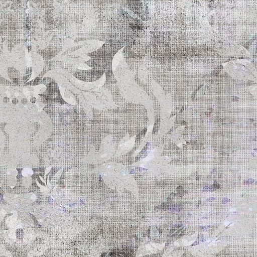 Nosztalgikus hangulatú díszítőminta - kollázs a régmúlt idők varázsával szürke szürkésbarna kék és lila tónusok falpanel/digitális nyomat