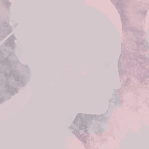 Három titokzatos Nimfa misztikus körtánca a reggeli rózsaszín ködben szürke rózsaszín lila antik rózsaszín falpanel/digitális nyomat