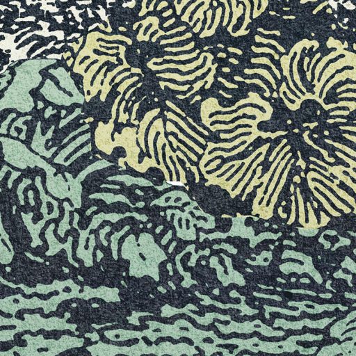 Varázslatos tündér vagy akár Fantasy erdő felhőkék szürke barna zöld sárga és szürkészöld tónusok falpanel/digitális nyomat