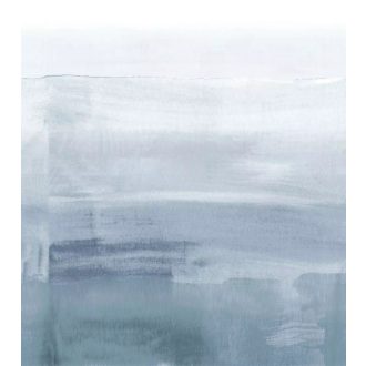   Lágy átmenetekkel egymásba símuló vízszintes sávok akvarell kompozíciója fehér pasztell kék acélszürke indigókék türkiz tónus falpanel