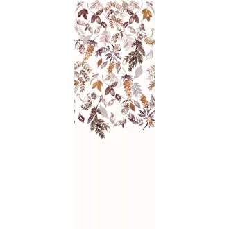   Természet komponálta őszi szimfónia hulló falevelekből fehér rozsdabarna szilvakék arany és hamuszürke tónus falpanel